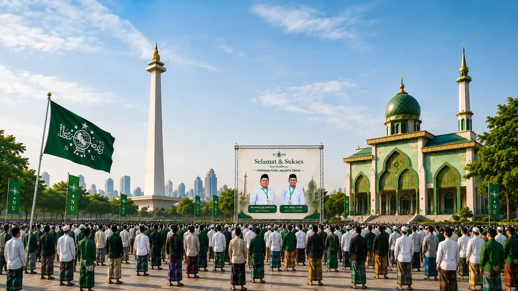 Kebersamaan pengurus dan warga PCNU Pengurus Cabang Kabupaten Pacitan
